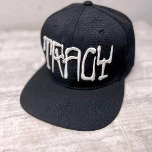 Tracy califas California black with white embroidery hat SnapBack adjustable